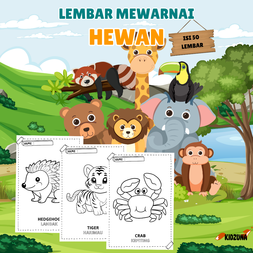 

Lembar Mewarnai Anak Isi 50 Lembar HVS A5