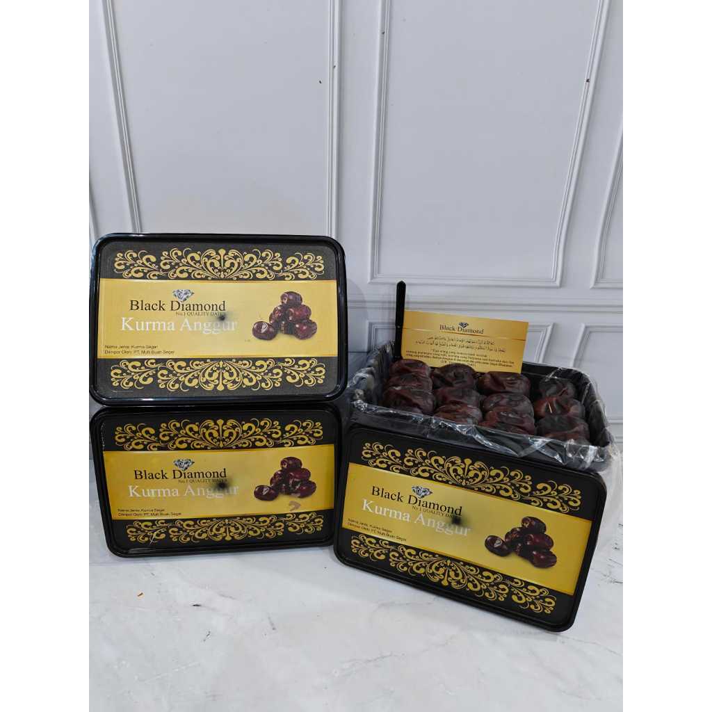 

[ TERMURAH ] Kurma BAM Black Diamond | Kurma Anggur Black Diamond 500gr Oleh Oleh Haji dan Umroh