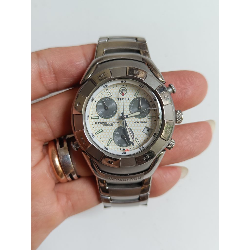 Timex expedition alarm Chrono indiglo original bekas bagus siap pakai