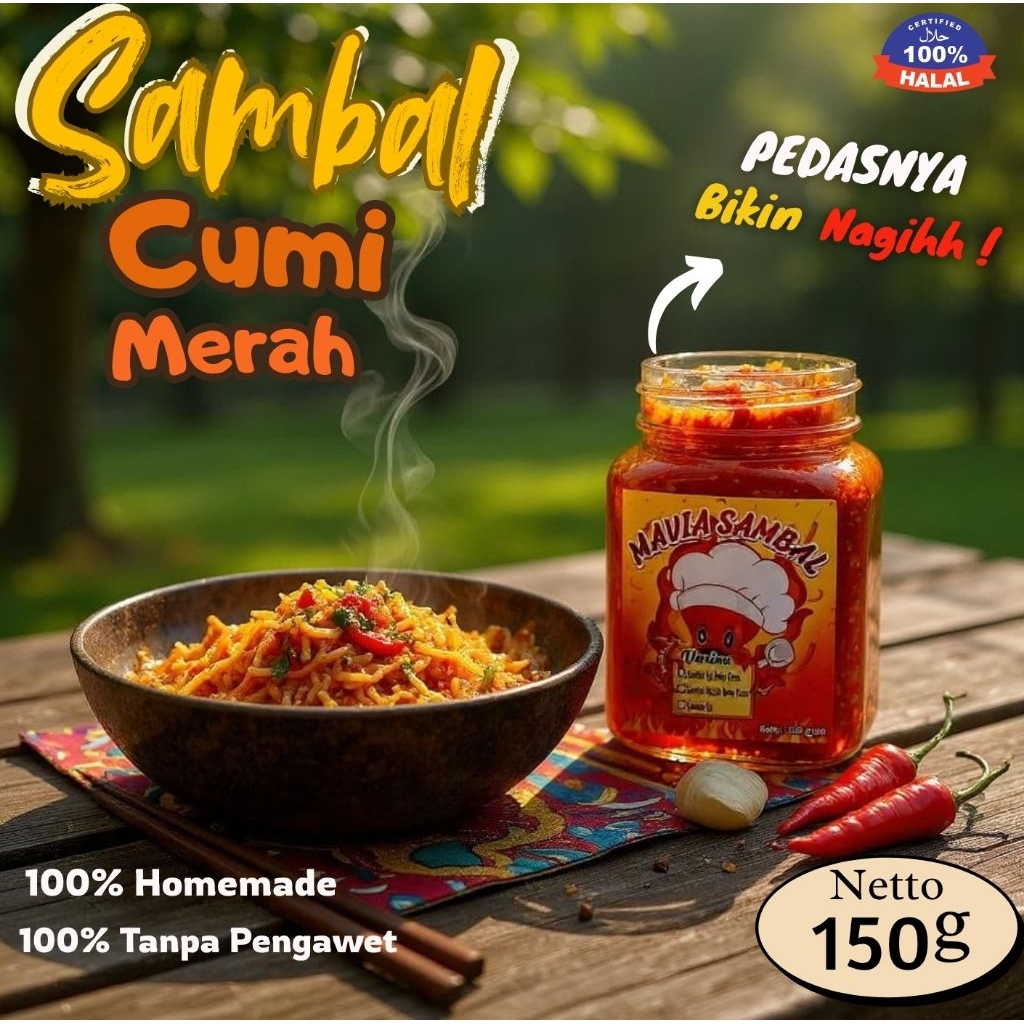 

Sambal Baby Cumi/Sambal Cumi/Sambel Ijo 150 gr