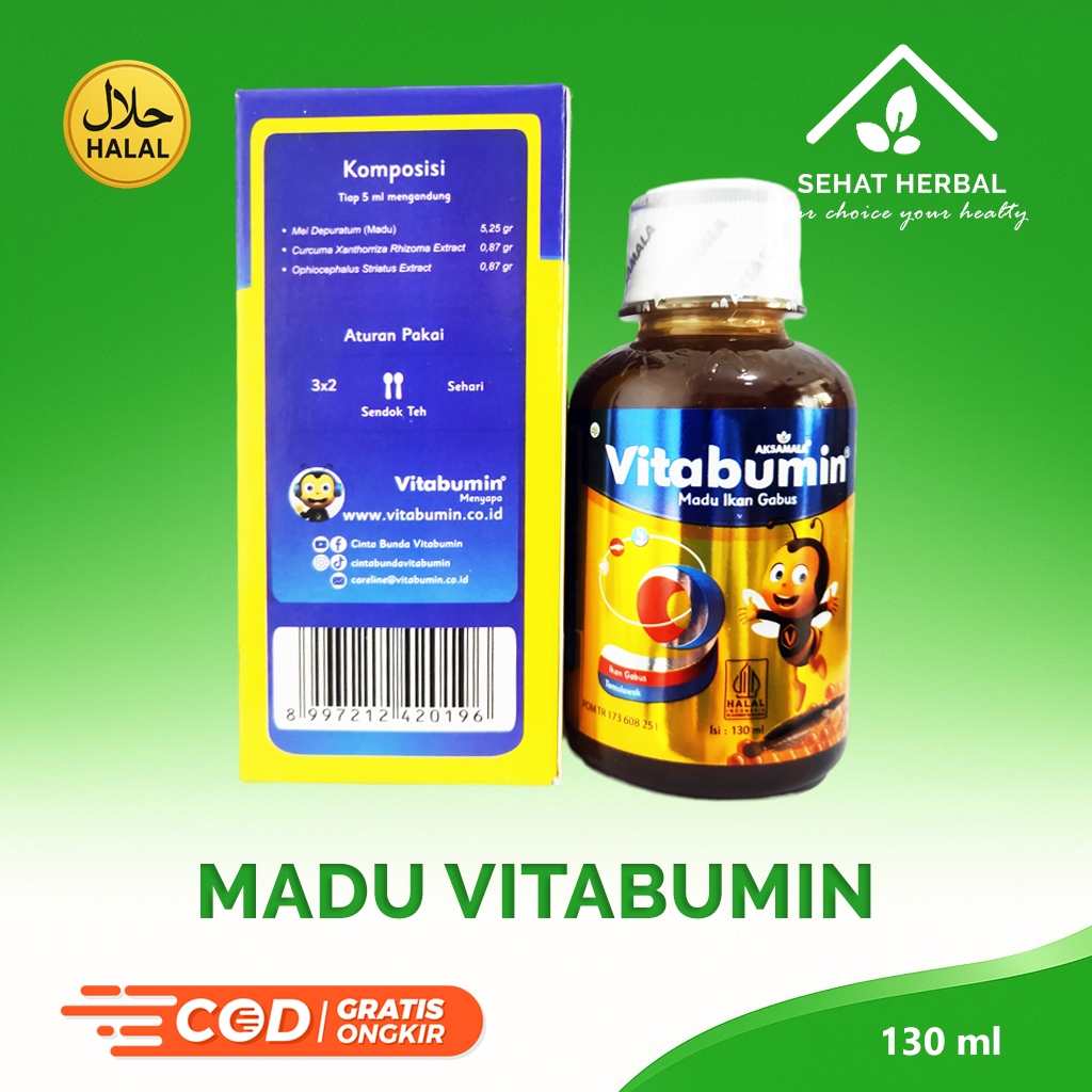 

VITABUMIN | Madu Ikan Gabus Suplemen untuk Anak 130 ml