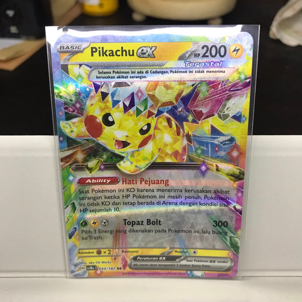 Pikachu EX RR Kilat Rasi kartu Pokemon Indonesia