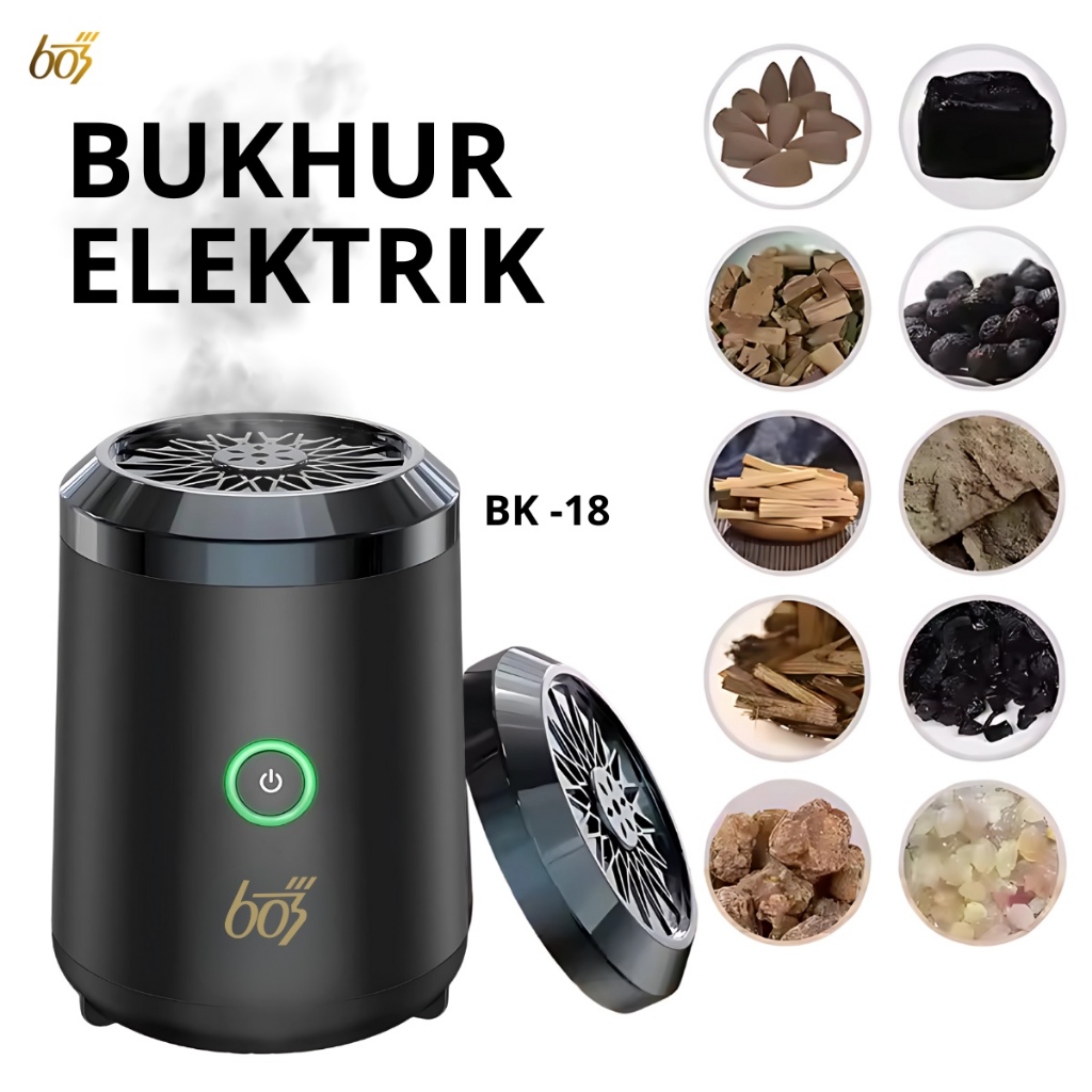 603 BK18 Bukhur Elektrik Tempat Dupa Elektrik Mabhkara Portable Dupa Portable Pembakaran Dupa