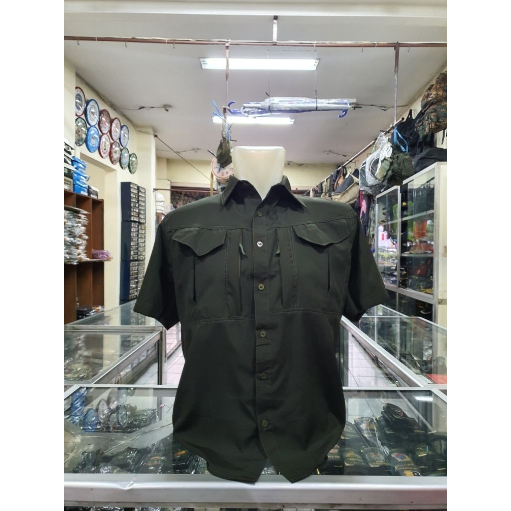 kemeja paspampres lengan Pendek polos rapi | Kemeja paspampres Polos Pendek