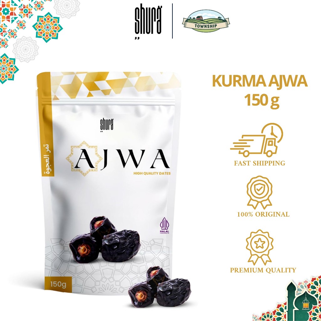 

Shura Kurma Ajwa Dates Nabi 150gr High Quality Kurma Nabi Premium