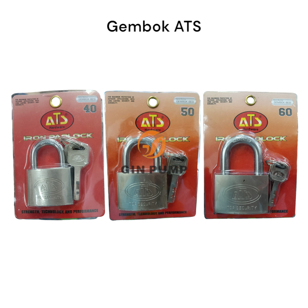 Gembok ATS 40, 50, 60 kunci pagar pintu gembok koper kunci gembok rumah -Pendek