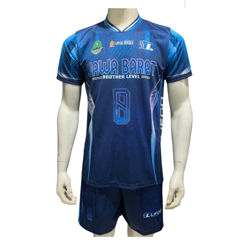 Jersey Olahraga Volly Voli Pria Lifco Jawa Barat Series – Bahan Premium Olympus, Nyaman untuk Bertan