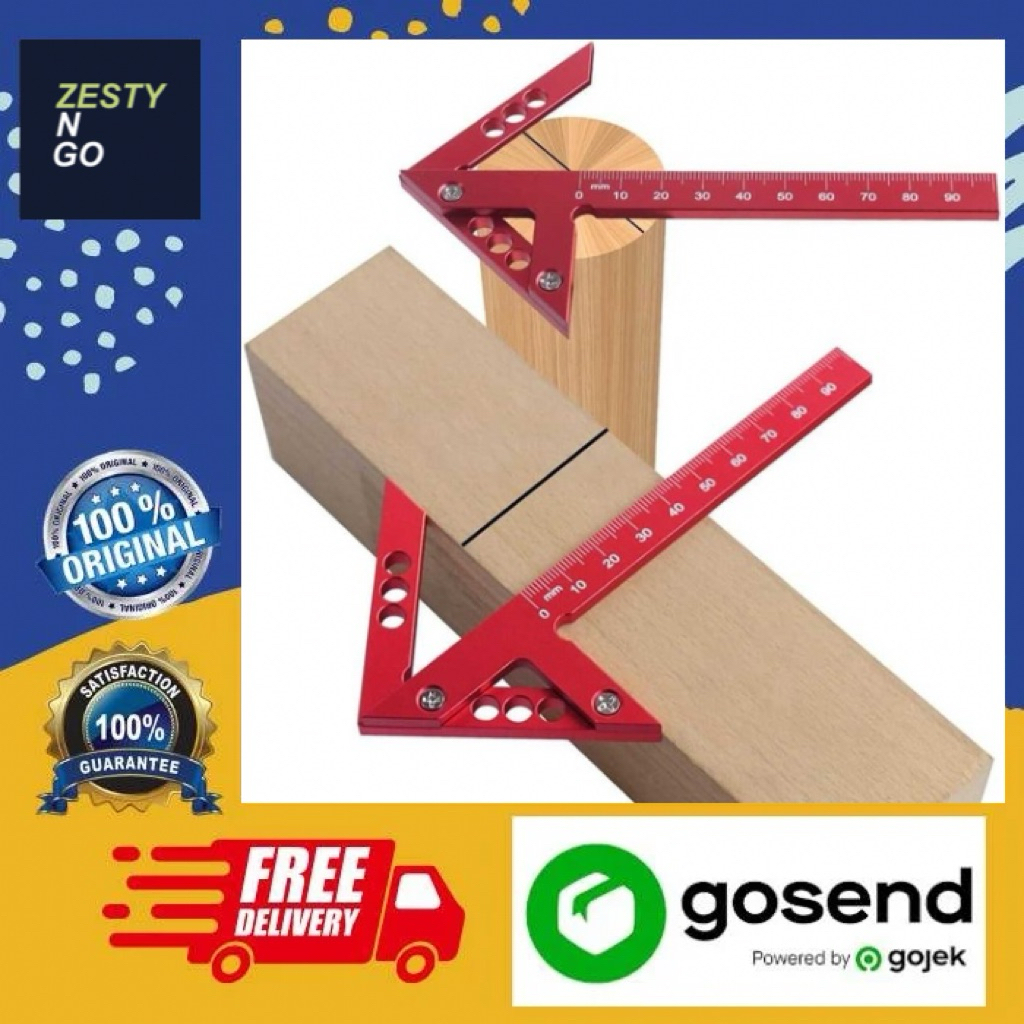 

Rheeros Penggaris Siku Mistar Segitiga Center Finder 45 Degree 10cm - RH87
