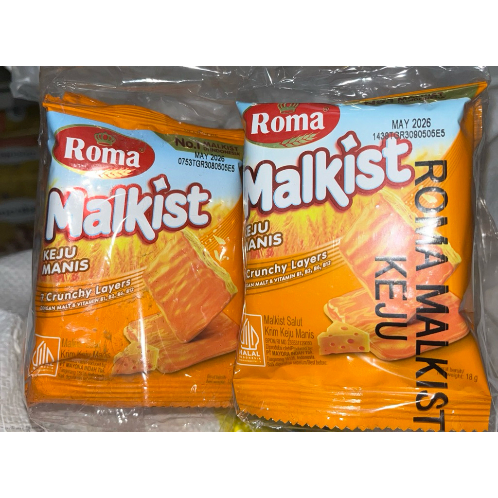 

ROMA MALKIST KEJU, COKLAT KELAPA DAN ABON