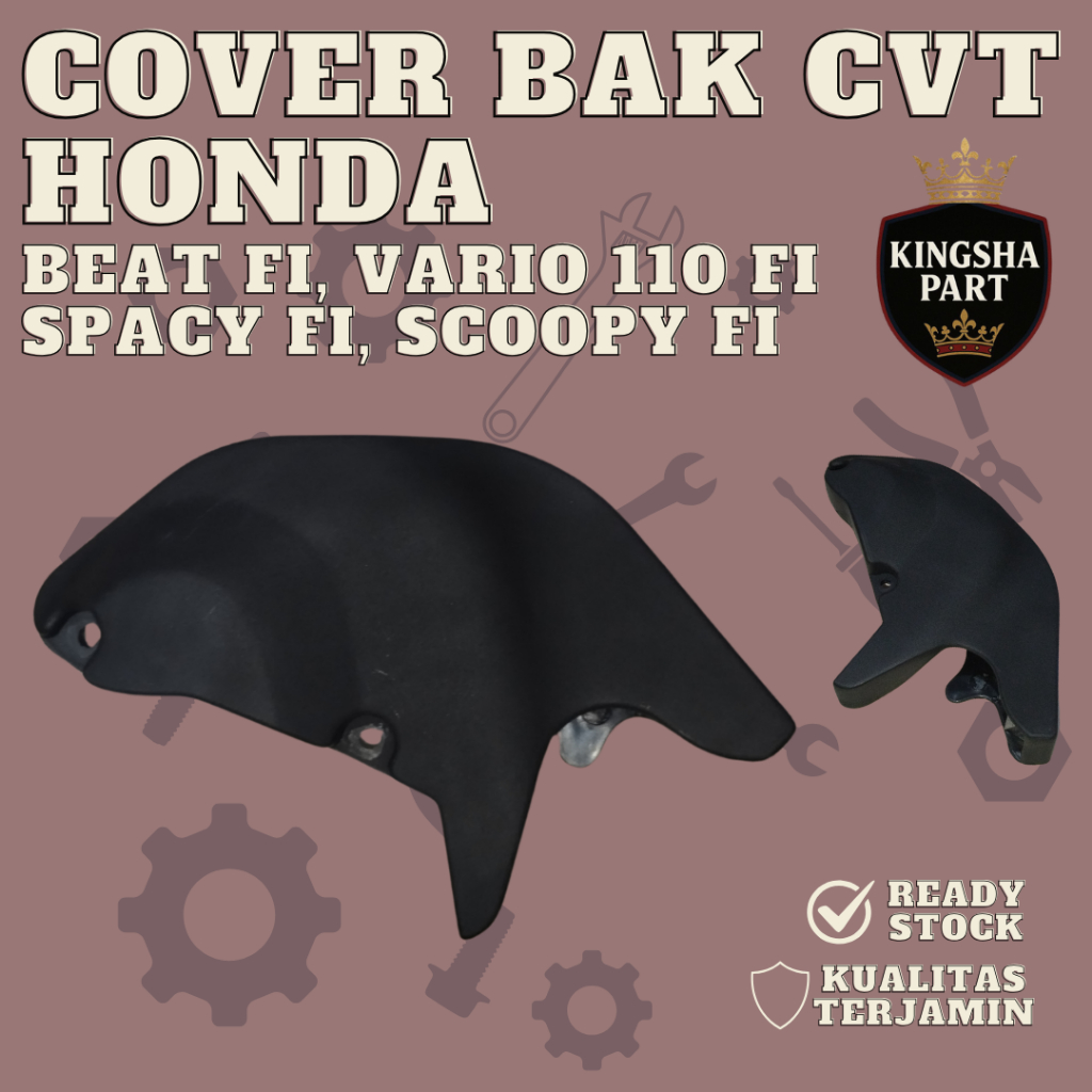 Cover Bak CVT Beat Fi Vario 110 Fi Spacy Fi Scoopy Fi Cover Tutup Blok Cvt Beat Fi K25