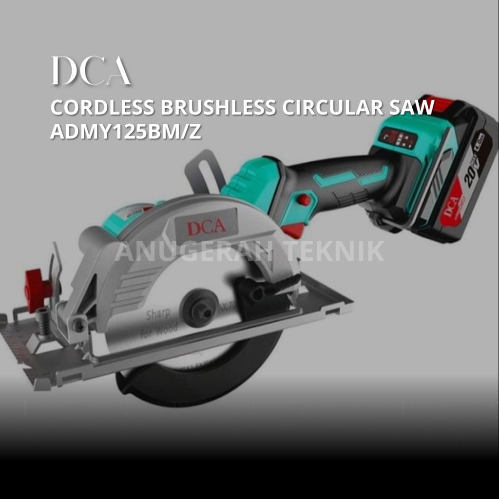 DCA - CORDLESS BRUSHLESS CIRCULAR SAW / MESIN CIRCULAR ADMY125BM/Z