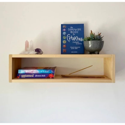 Rack Rak Buku majalah Komik Novel Vas bunga Album Foto Rak Ambalan Dinding Estetik Serbaguna