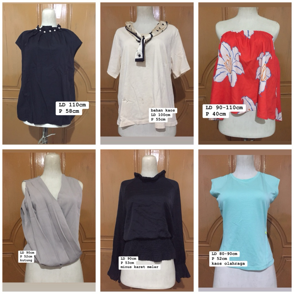 SANDANG 0506 Preloved / Thrift / Blouse / kutung / kemeja atasan