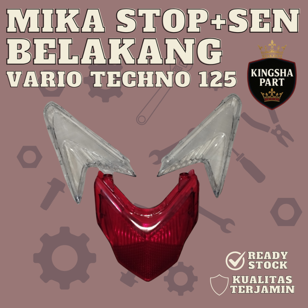 Mika lampu belakang Honda Vario Techno 125 old mika lampu stoplamp vario 125 kzr