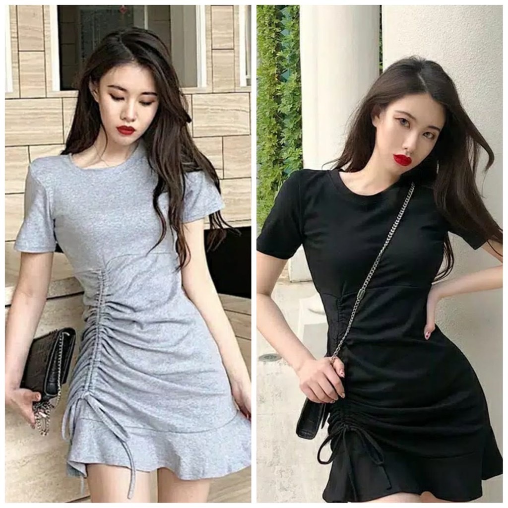 SUKMA - DANIELLA Mini Dress Jersey Tali Serut Samping 994