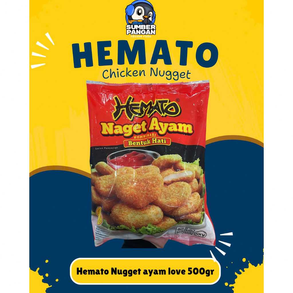 

Hemato chicken nugget love 500gr