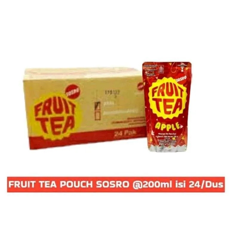 

(Grosir) Fruit Tea Minuman Teh Apel / Blackcurrant 1 DUS / KARTON (isi 24 pcs)