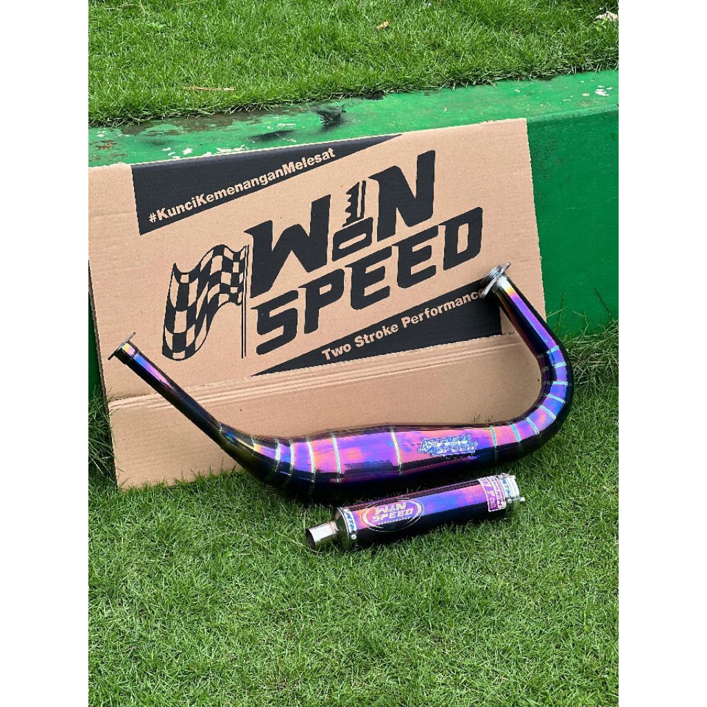 KNALPOT RX KING KOLONG REPSOL SILINCER STANLIS UNGU WINSPEED ORIGINAL PERFOMANCE