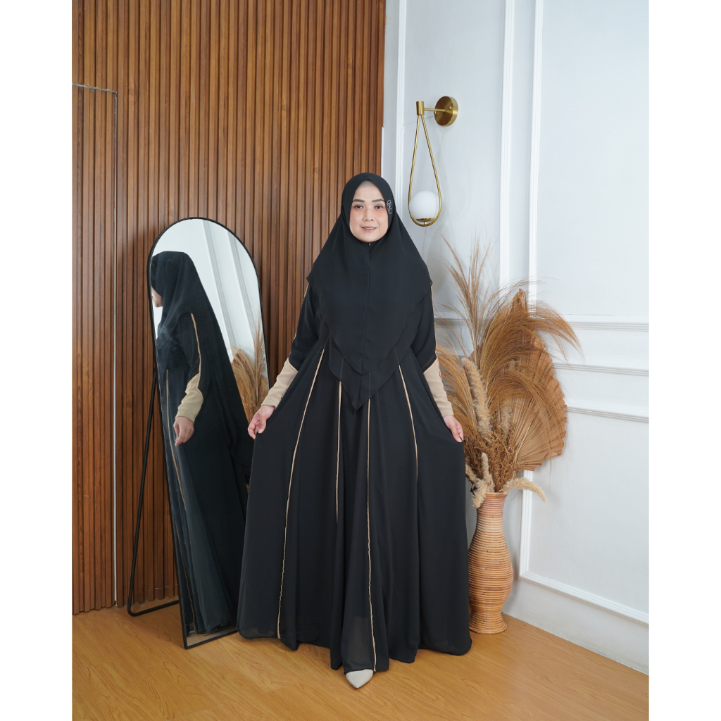 Khusus PO Kiara Satu Set Gamis Syar'i