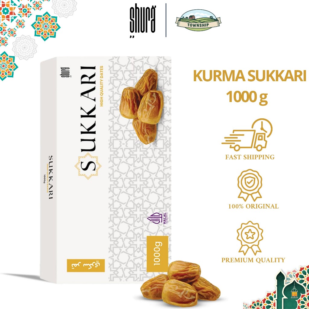 

Shura Kurma Sukkari 1kg Premium Original High Quality