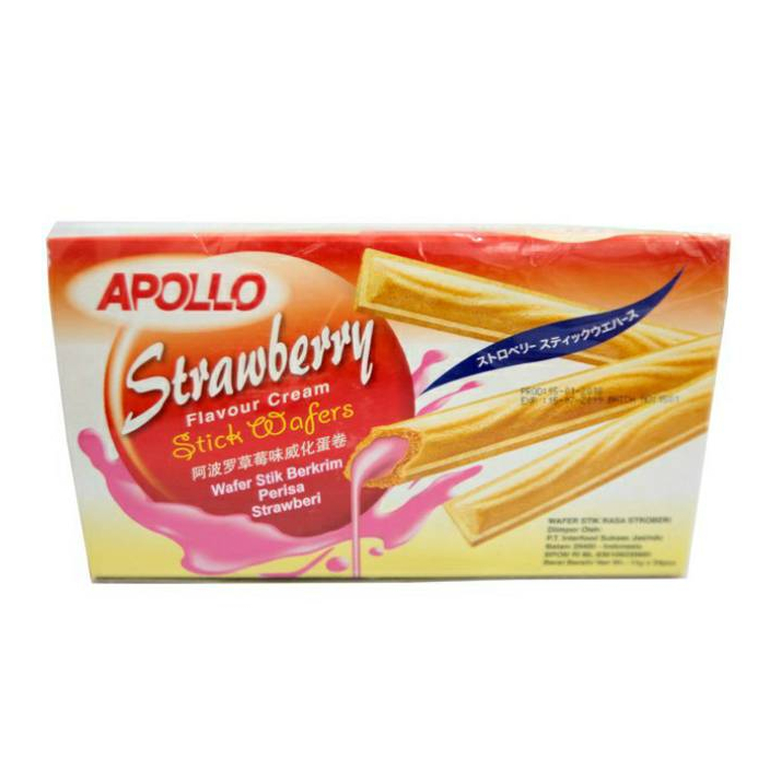 

APOLLO STICK WAFERS STRAWBERRY 12S PCK 132 GR 9555401204959