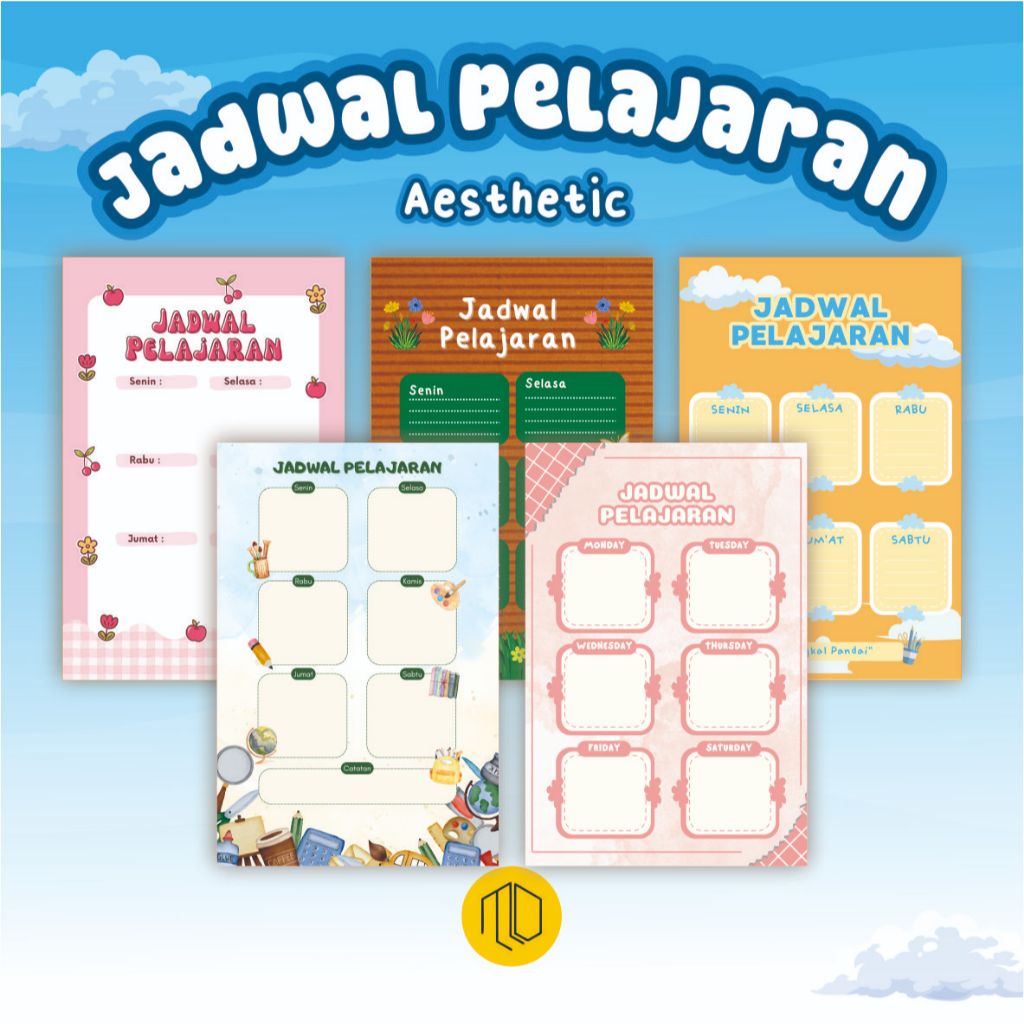 

Poster Jadwal Pelajaran Aesthetic - Jadwal Pelajaran Custom - Poster Jadwal Pelajaran Sekolah 6 - Poster Edukasi Anak - Pajangan Dinding Sekolah - Jadwal Pelajaran - Schudele Board - Jadwal Pelajaran Anak Lucu - Class Schedule - Jadwal Pelajaran Sekolah