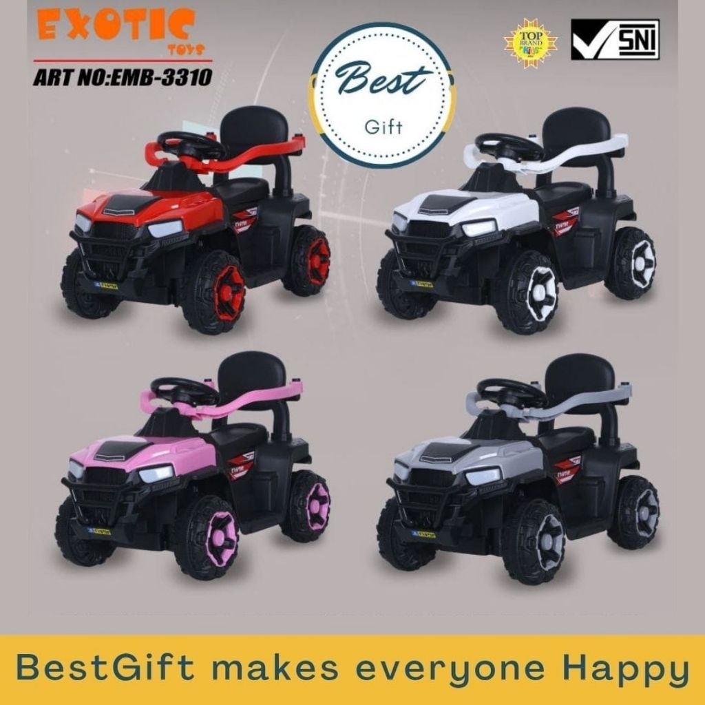 EXOTIC RECHARGEABLE CAR EMB- 3310 Mobil Aki Mainan Anak