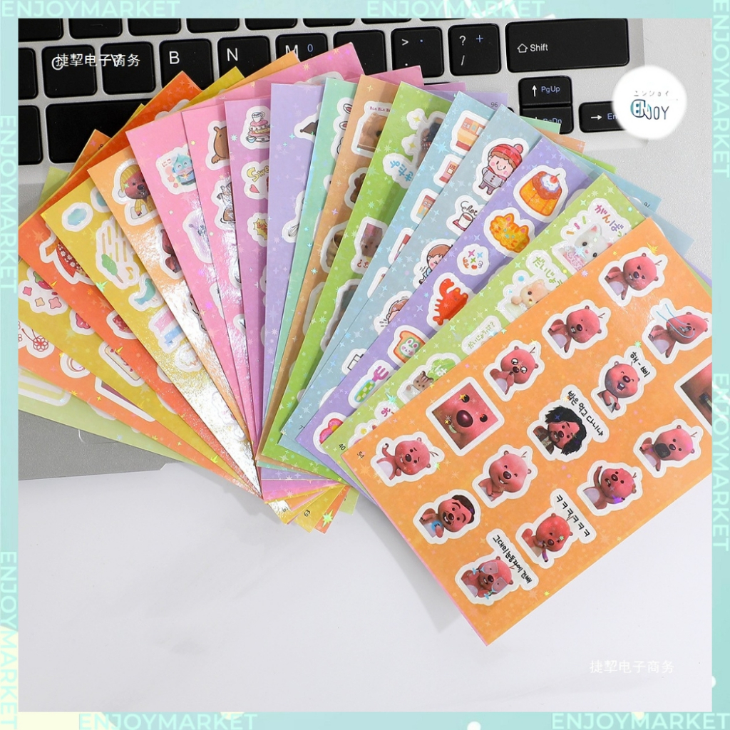 

DIY Stiker Pack 100 Lembar Photocard Slep Sticker Set Journaling Kartueve Kpon Lucu