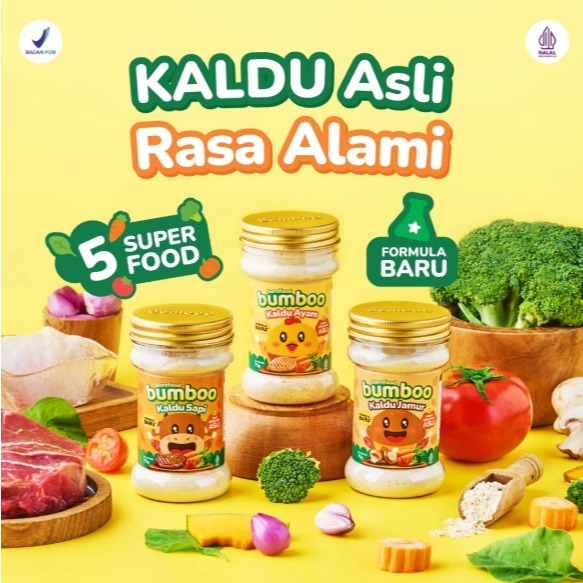 

BUMBOO Kaldu MPASI Tanpa MSG Tanpa Gula & Garam | Kaldu Ayam Kaldu Sapi Kaldu Jamur Bubuk Teri Bubuk Keju