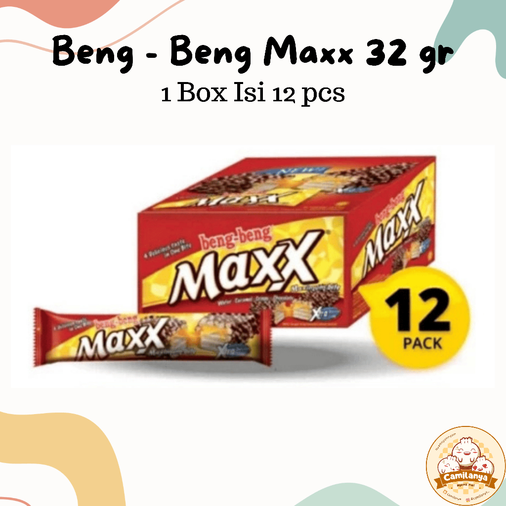 

Beng Beng Maxx Wafer Cokelat 32 gr 1 Box Isi 12 pcs