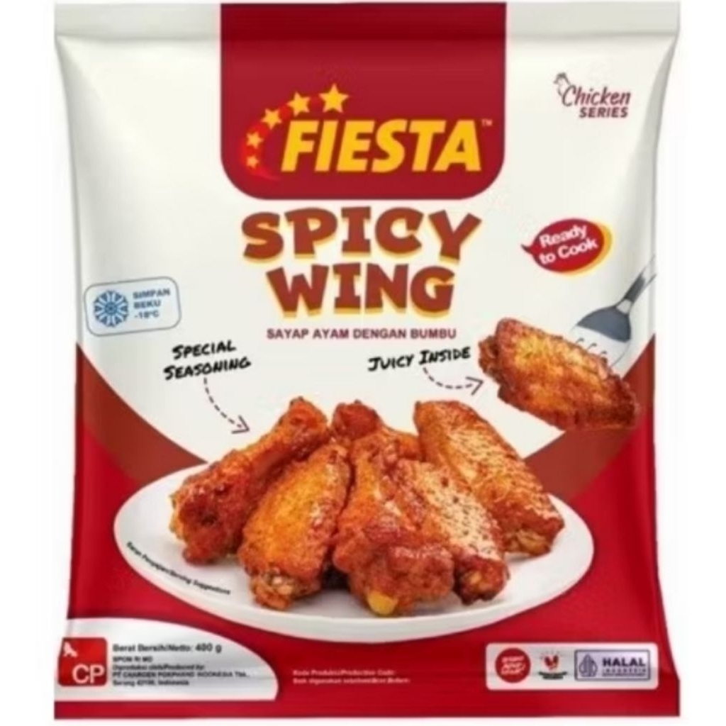 

Fiesta Spicy Wing 400 gr Bogor Frozen