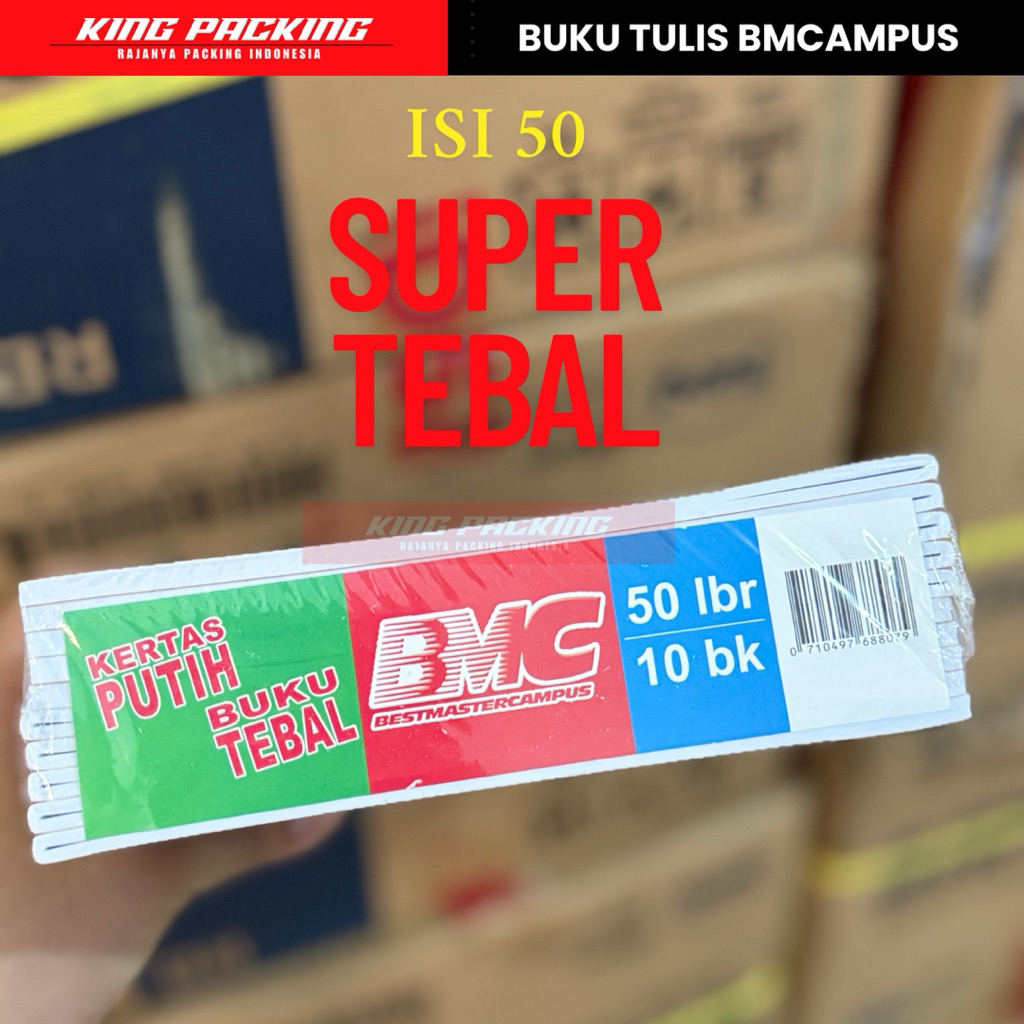 

(10 PCS) Buku Tulis BMCampus 50 Lembar / Buku Tulis Besar