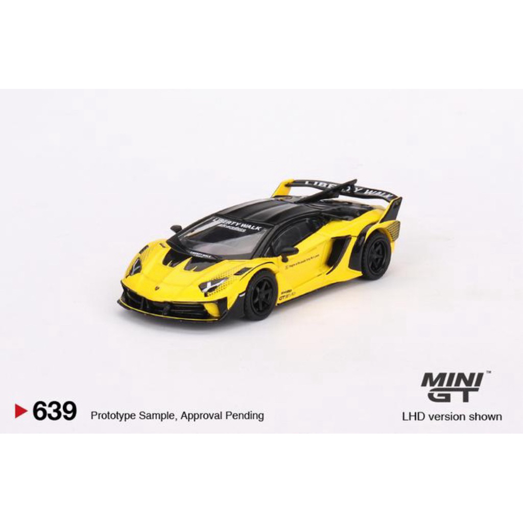 Mini GT LB-Silhoutte WORKS Lamborghini Aventador GT EVO - Yellow