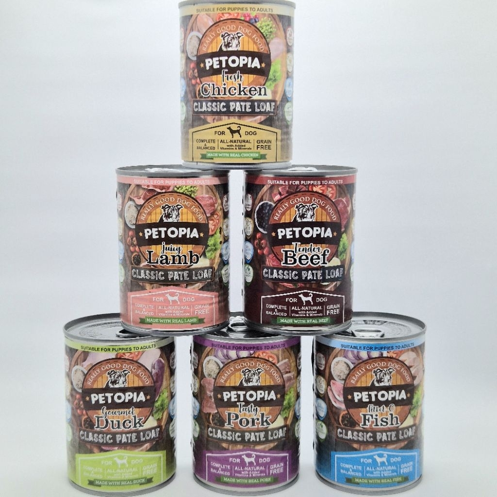 PETOPIA dog food kaleng makanan anjing kaleng basah wet dog food 380 gram