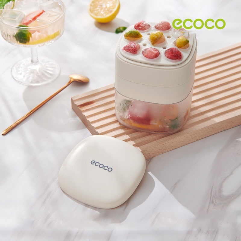 ECOCO Icebox Round - - Cetakan Es Puding Ice cube Es Batu Ice Cream  kulkas freezer BahanSilikon