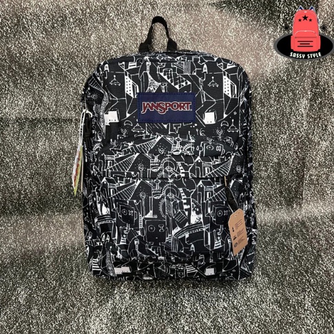 KODE X83Q BEST SELLER Tas Jansport New Style  Tas sekolah  Backpack  JanSport Abstrak Tas Ransel