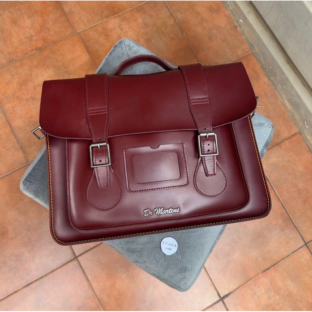 Dr Martens 15inch Satchel Bag Red Cherry Original