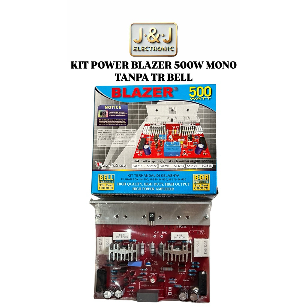 Kit Power Blazer 500W Mono Tanpa TR Bell