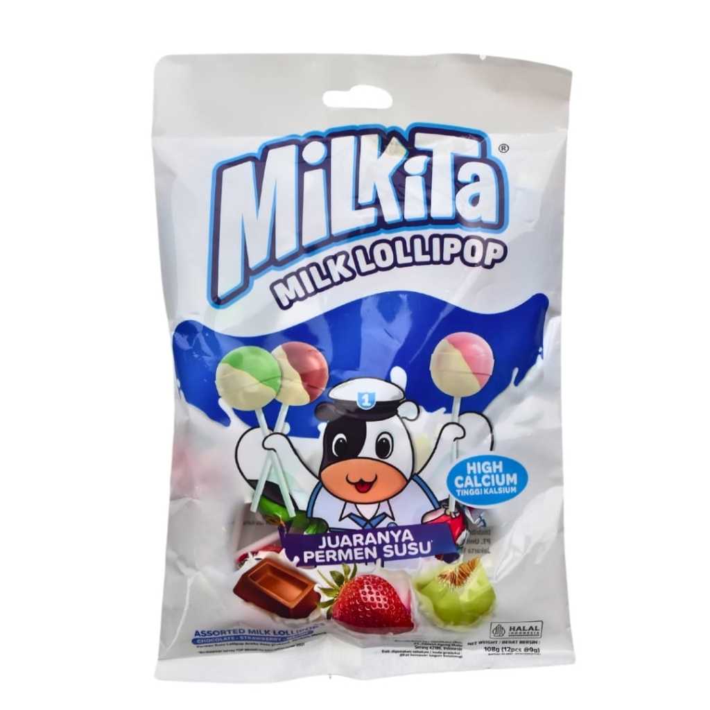

Milkita Milk Lolipop Isi 12 Juaranya Permen Susu