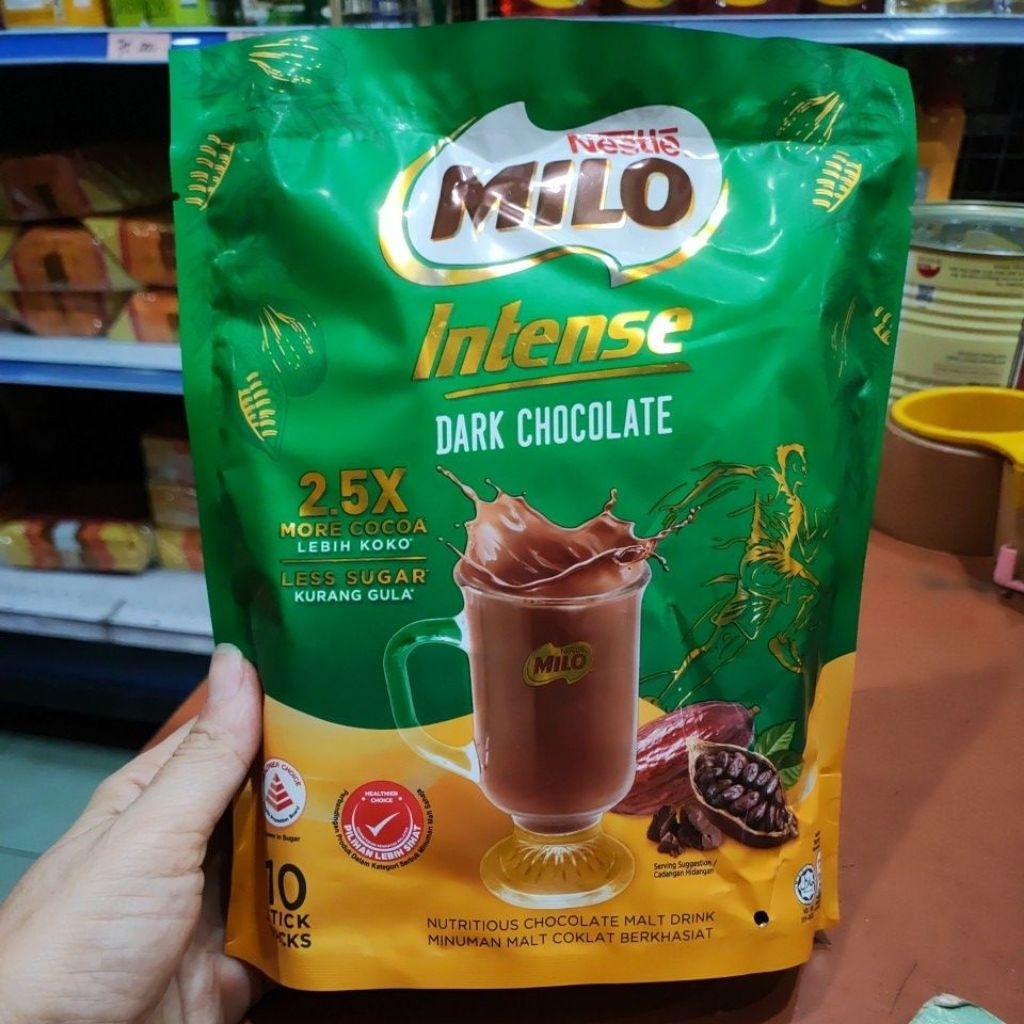 

Milo intense dark chocolate isi 10 sachet exp 31/05/2026