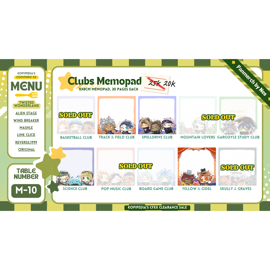 

MEMOPAD WIND BREAKER & TWISTED WONDERLAND