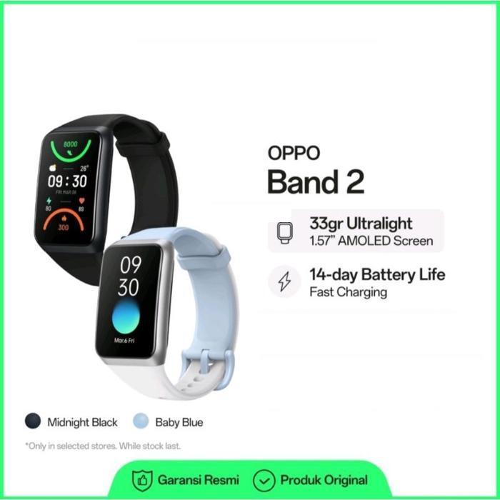 Oppo Band 2 Smartband Original Garansi Resmi Olahraga Jam Pintar