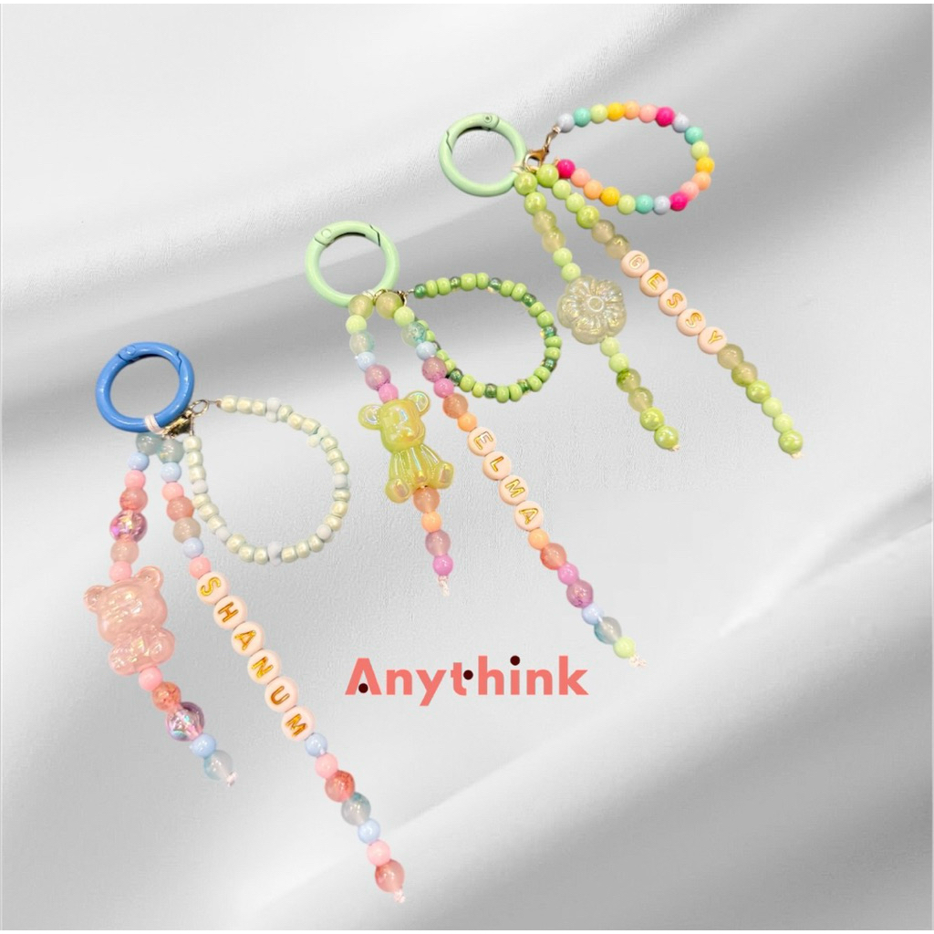 Gantungan Kunci CUSTOM nama+warna