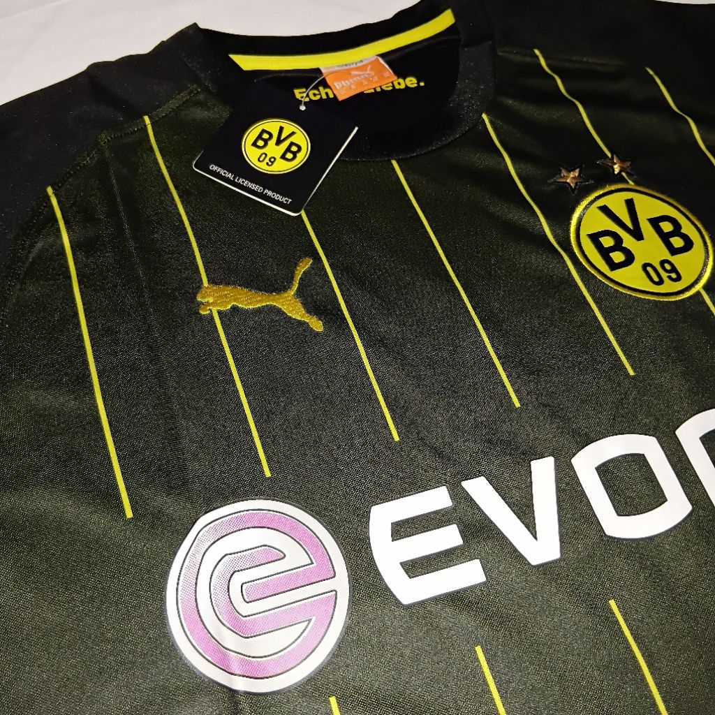 JERSEY BOLA RETRO VINTAGE BORUSSIA DORTMUND (BVB) 2014/2015 AWAY GRADE ORI