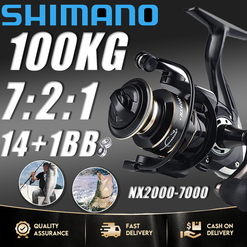 Reel Pancing Nx2 - 7 100Kg Sning Fishing Reel Metal Murah Kuat Power Handle Murah