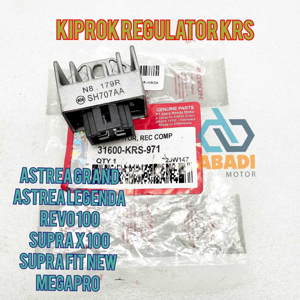 Kiprok Regulator Ori Honda KRS Astrea Grand Legenda Megapro Primus Advance Supra Fit Lama Revo Old S