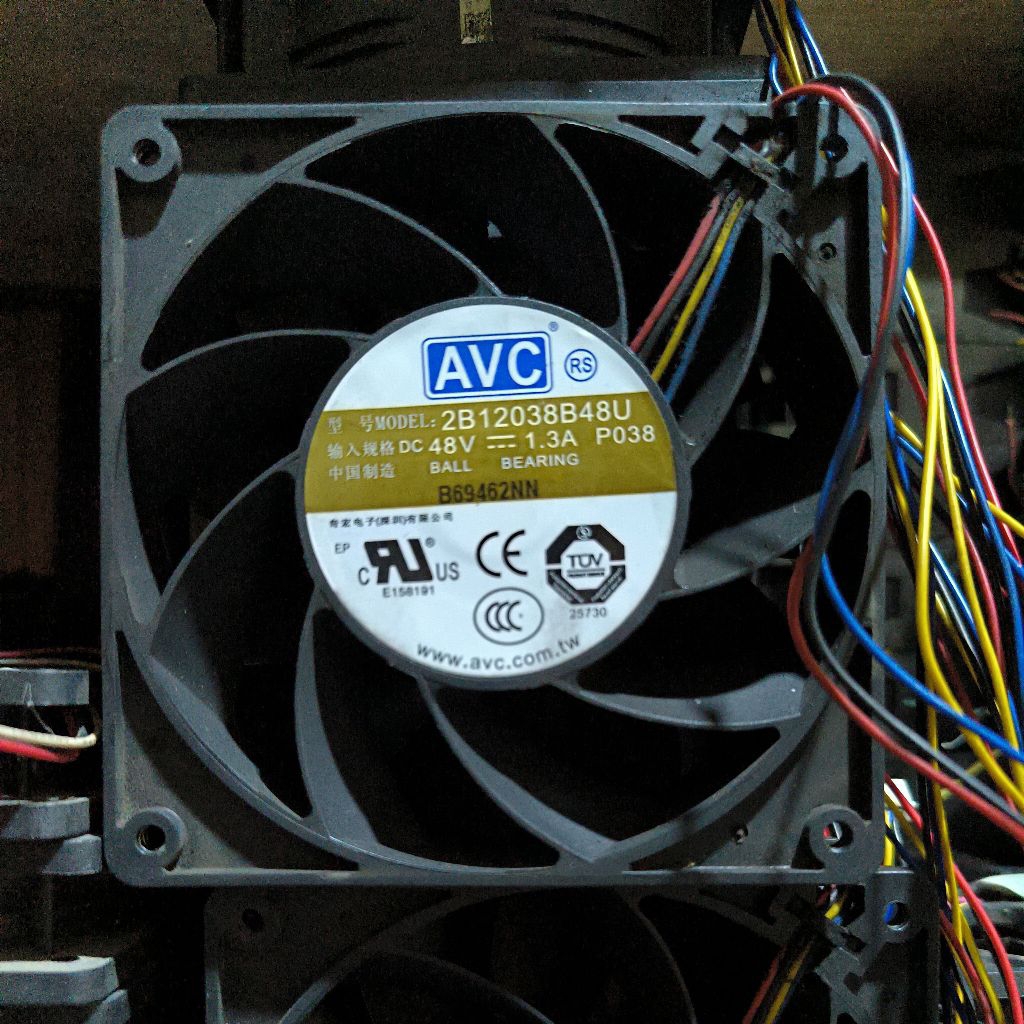 KIPAS HIGH SPED 12CM X 12CM 48V DC 1.30A-1.80A / KIPAS 48V 12CM