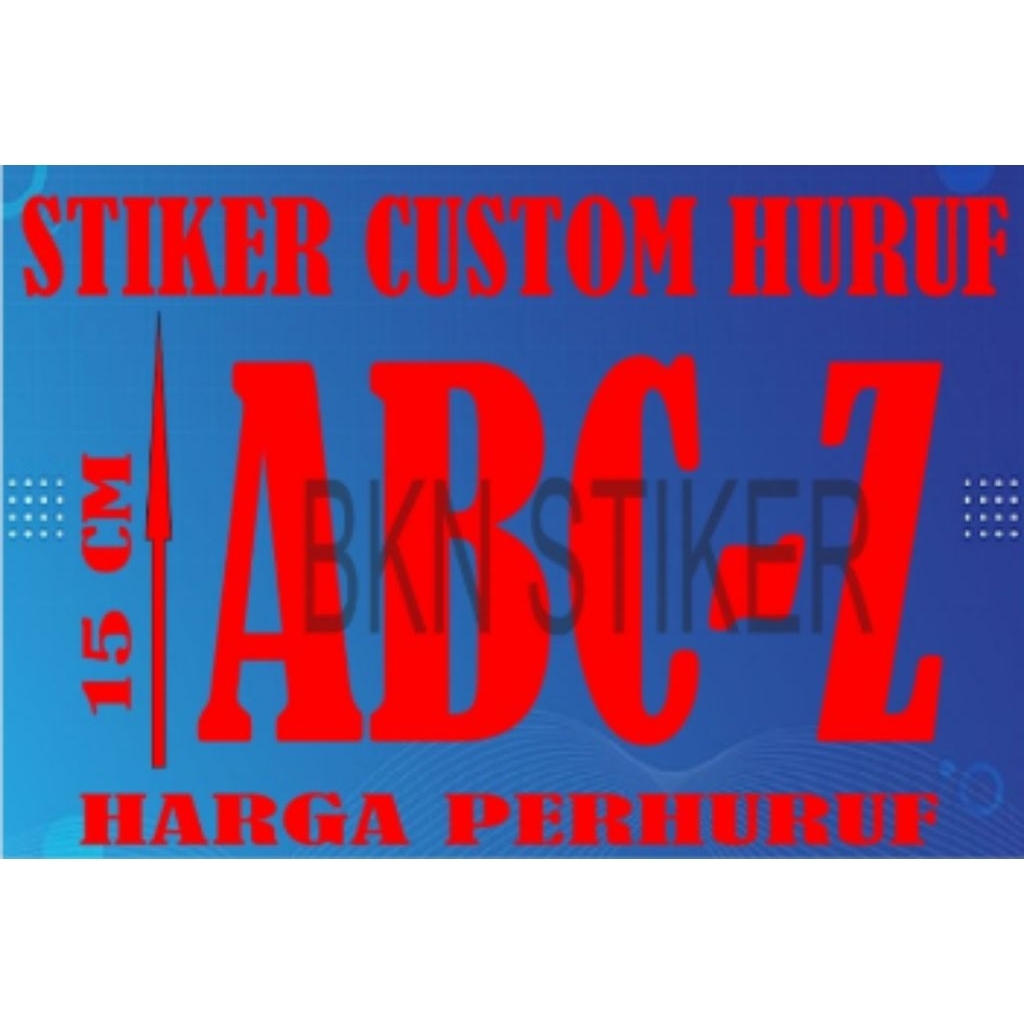 

STIKER CUSTOME HURUF