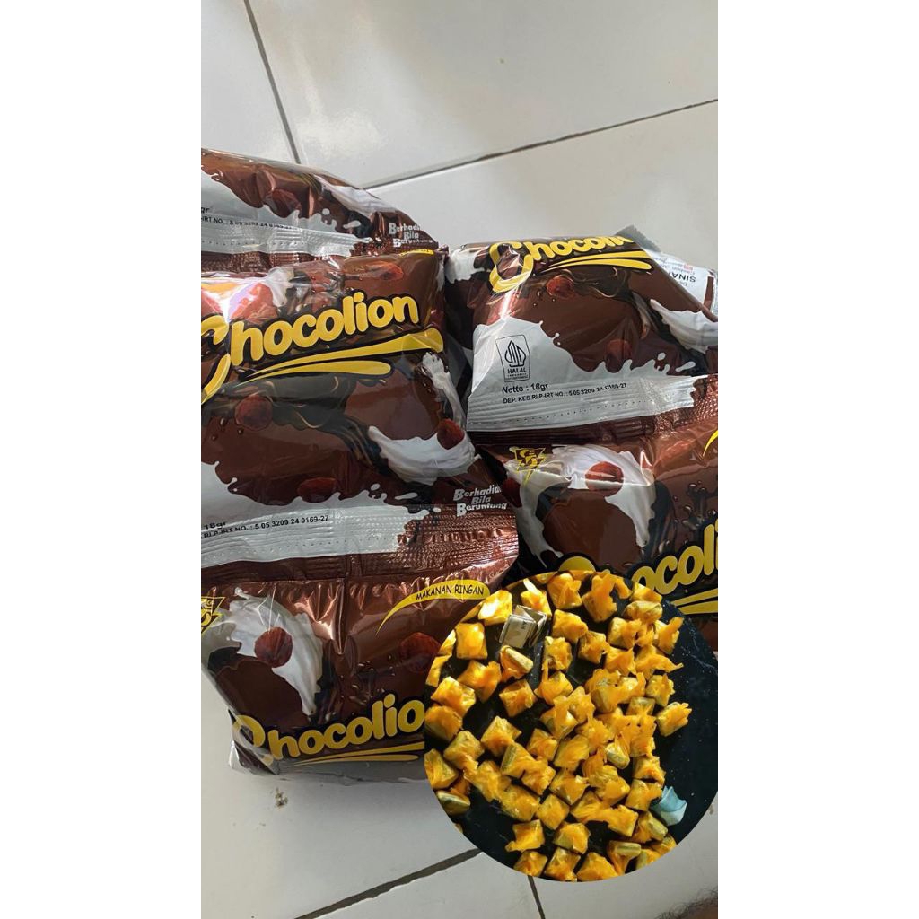 

ciki berhadiah chocolion 1r isi 10pcs