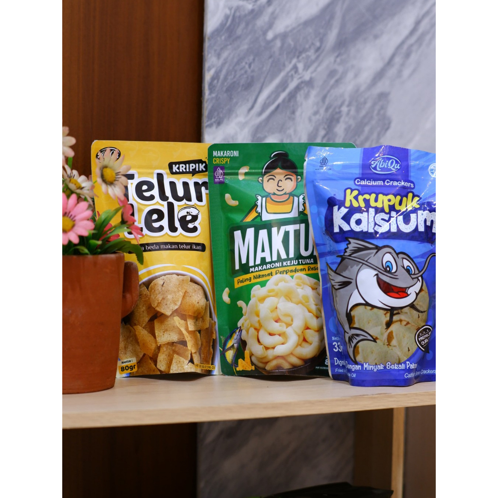 

Abiqu Krupuk Kalsium 33 Gram/ Snack Sehat / Snack Anak MPASI / Krupuk Kalsium / Non MSG Snack